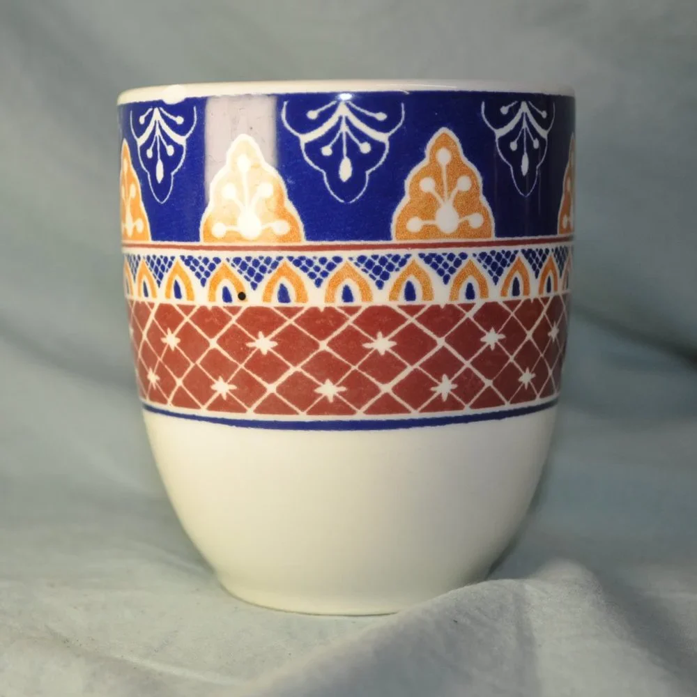 *BOGO mugs* 14 oz mug pier 1 floral vizcaya (w1540)